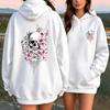 Autumn Womens Hoodies Gothic Skull Flower Printing Men Women Fashion Pullover Long Sleeves Loose Casual Vintage Sweatshirts