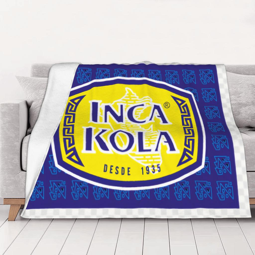 1PC home Cute Room Decor iInca kola Blanket Throw Blanket iInca Kola Novelty Warm Blanket All Season