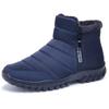 Men's Winter Waterproof Non-Slip Ankle Snow Boots Warm Plush Casual Footwear