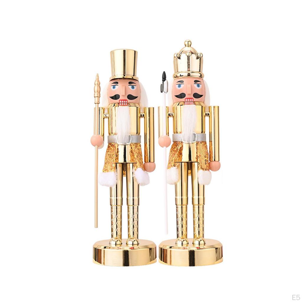 Christmas Nutcracker Doll Standing 11.61'' Tall Table Figurine for Tabletop