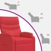 Recliner Chair Red Faux Leather
