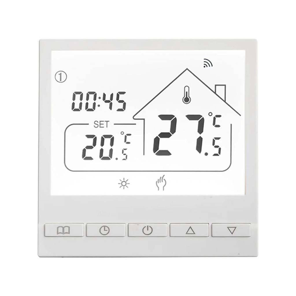 Tuya- Smart WiFi Floor Heating/Gas/Water Tuya- Smart Floor Heating Thermostat Panel Switch Heating APP Temperature Controller