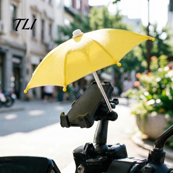 Beach Phone Accessories Umbrella with Suction Cup, UV Protection Mini Cellphone Umbrella, Universal Mobile Holder for Travel Outdoor Sun Shield