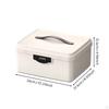 Lockable Storage Box Combination Lock Organizer Portable Bin with Carry Handle and