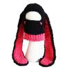 Fluffy Knitted Hat Neck Warm Animals Ears Hats New Beanie Long Ear Hat  Cosplay Party