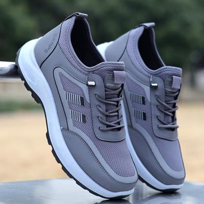 New Men's Shoes Spring and Summer Breathable Lightweight Soft-soled Running Shoes Medium Walking Shoes Versatile Sports Shoes