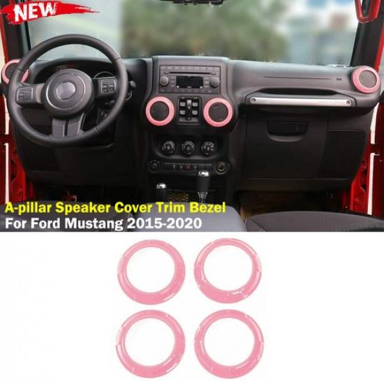 4X Interior Air Conditioner Cover Trim Frame For Jeep Wrangler JK 2011-2017 Pink