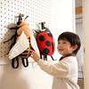 Bee Ladybug Insect Themed Plush Backpack For Kids With Soft Short Plush Material And Cute Design