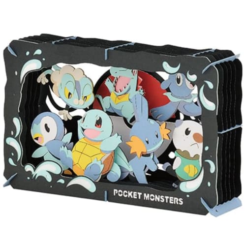 Ensky Pokemon PT-L08 TYPE:WATER, Approximately H100 X W160 X D42mm, Made of Paper