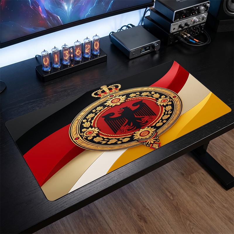 Belgium Football Crest Mouse Pad, Extended Non Slip Rubber Desk Mat for Gaming Office Laptop Fan Gift