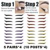 20Pairs Reusable Eyelid Stickers Instant Outline Winged Lid Cosmetic Applica