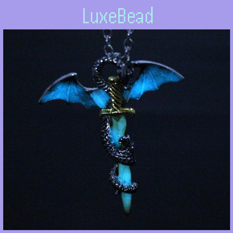 Dragon Animal Winged Gold Necklace With Alloy Pendant For Fashion Gifts And