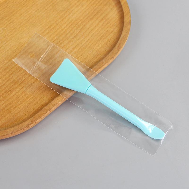 Double Head Dual-Use Facial Mask Brush Silicone Facial Mask Stick With Scoop Facial Beauty Tool