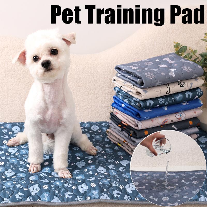 Hunde-Pinkelunterlage Wiederverwendbar Waschbar Hunde-Urinmatte Autositz Boden Sofa Wasserdicht Saugfähig Welpen Katze Training Windelmatte Haustierbedarf