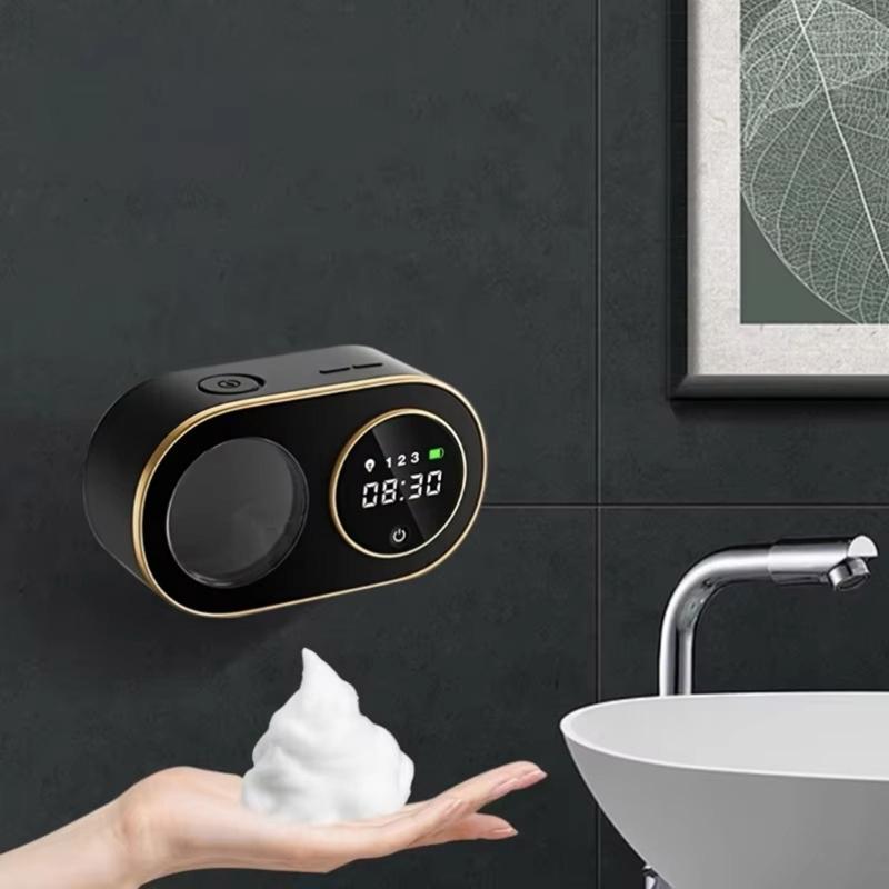Automatic Soap Dispenser Touchless Foaming Hand Cleaner Wall Mount Rechargeable Device Perfect for Bathroom and Kitchen