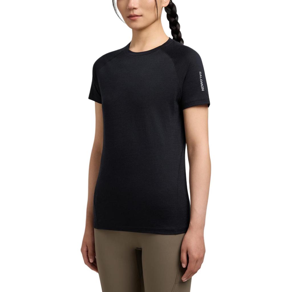 SALOMON Wool Mix Short Sleeve Breathable Sports T-Shirt Women Tops LC2924800