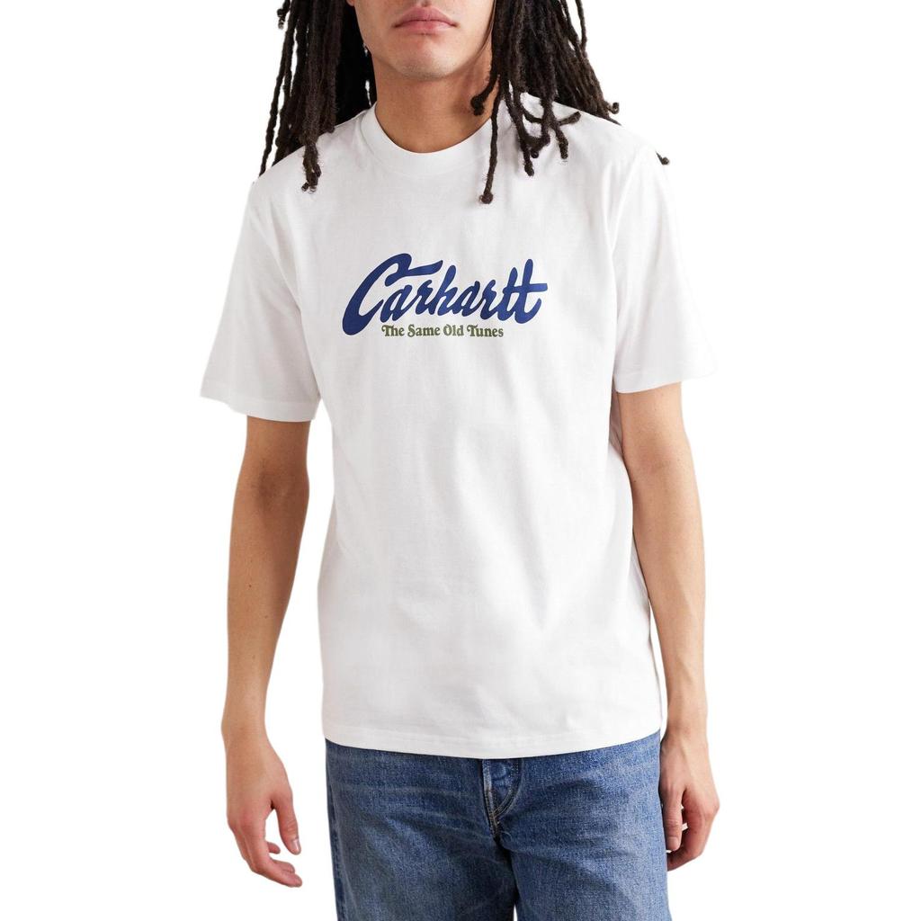 Carhartt WIP Logo Print Crew Neck Short Sleeve T-Shirt Men Tops I03142-302-XX