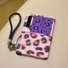 Pink Leopard Print Foldable Phone Case Pura X - Soft TPU Cover With Anti-Slip Grip Shockproof Magnetic Compatible