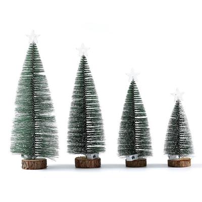 Artificial Christmas Tree Lighted Miniature Pine Tree Party Supplies for Tabletop Home Farmhouse Decoration