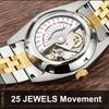 CARNIVAL Classic Diamond Time Automatic Mechanical Watches For Men Fashion Luminous Calendar Luxury Business Watch Men's