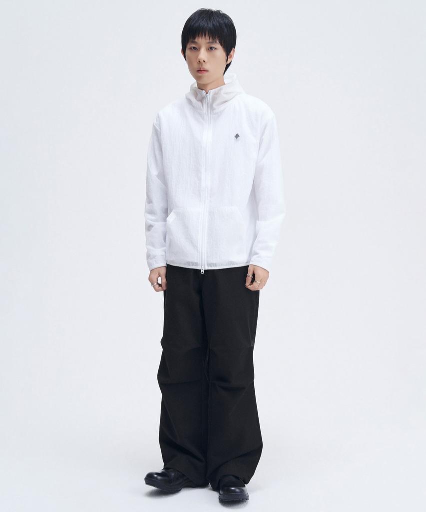 Slow Record House Mesh Lightweight Jacket_White