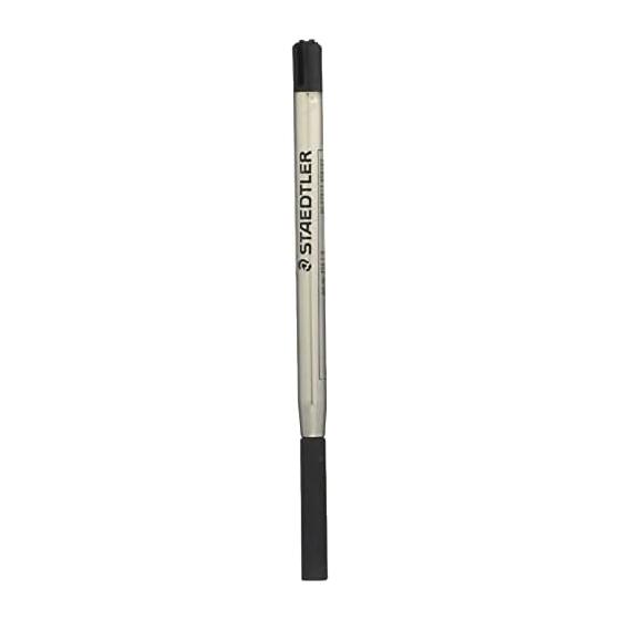 Staedtler Ballpoint Pen, Oil-Based, Silver Series, 0.8mm, 1 pc, 425 25F-9 & Ballpoint Pen Refill, Oil-Based, 0.8mm, 1 pc, 458 F-9