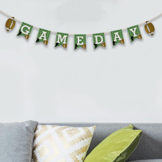 Banner Flag Vibrant Colors Rugby Theme Design Create Atmosphere Easy Hanging Party Decoration Banner