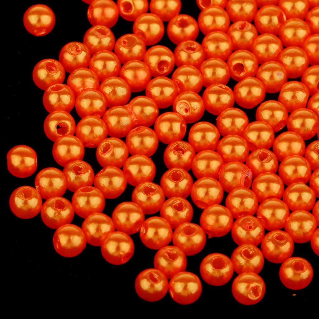 150 Stück Kunststoff Runde Angelperlen Köder Meer Rigs Köder Orange 4mmSport, Angelsport, Köder, Futtermittel & Fliegen!