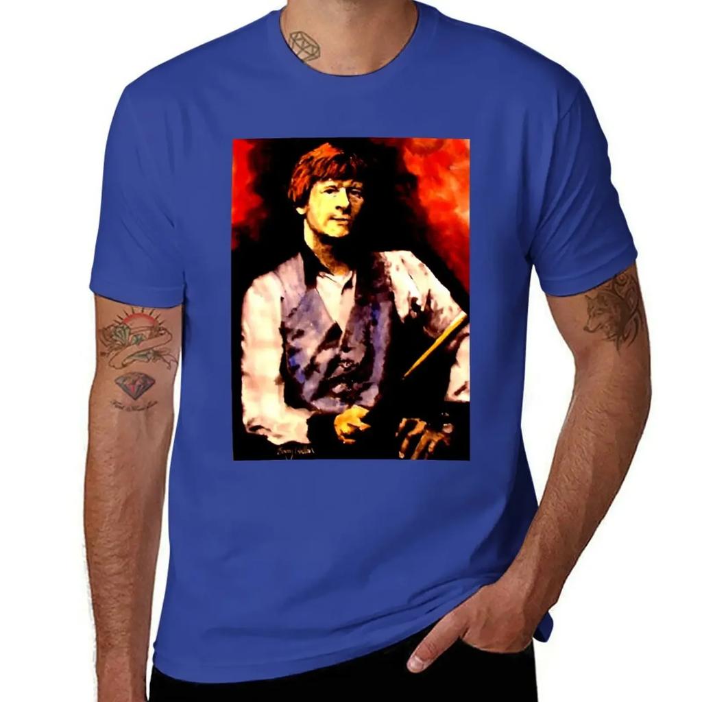 Alex Higgins Snooker Art Północnoirlandzka Koszulka szybkoschnąca gładka Męska koszulka