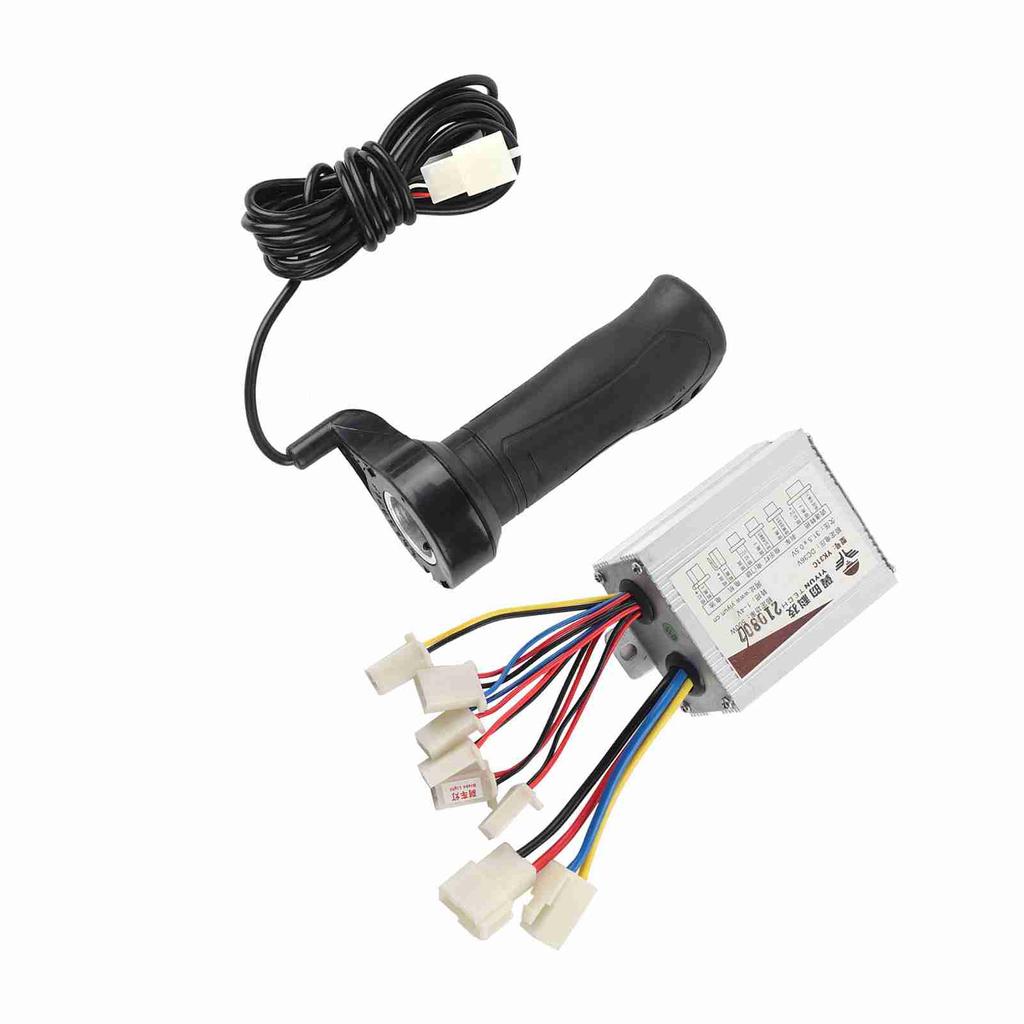 500W Motor Brushed Speed Controller & Throttle Grip for Electric Scooter Tricycle 24V