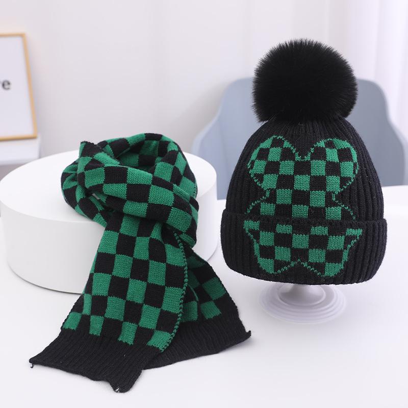 Autumn and Winter Children's Knitted Hat Baby Warm Windproof Ear Protection Pullover Hat Korean Style Fashionable Personalized Baby Woolen Hat