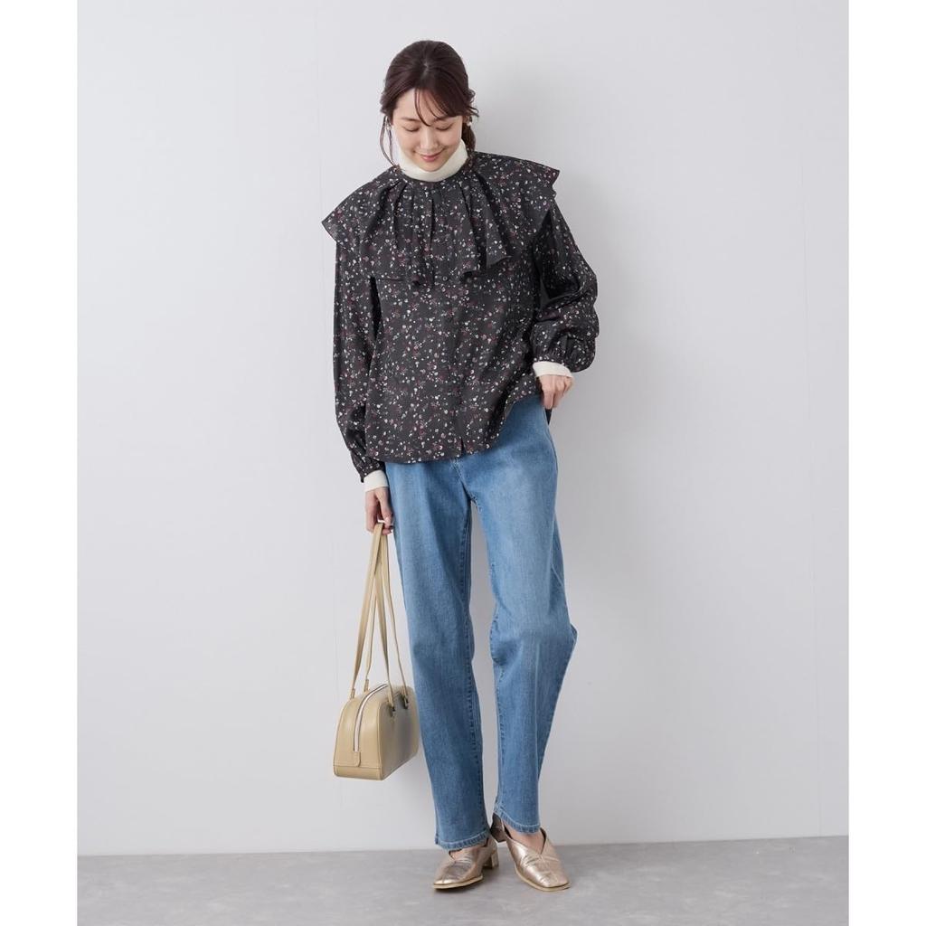 ROPE PICNIC Waist Revolution Denim Waist Shape Straight Denim Pants Blue 36 (44)