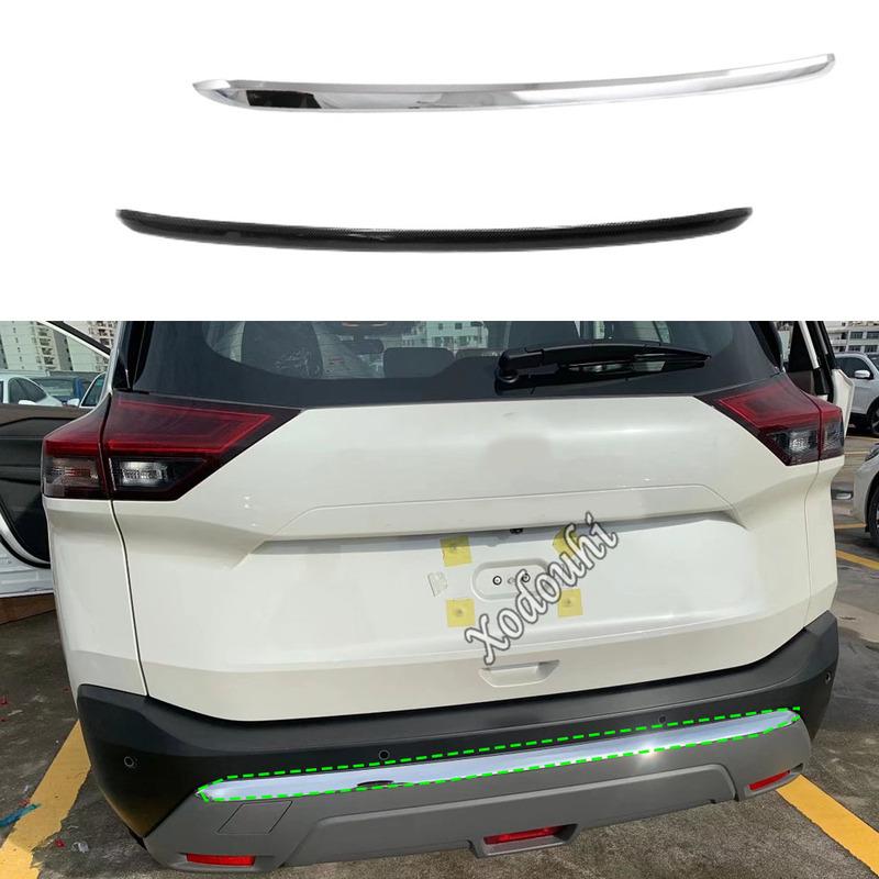 Car Rear Lower Bottom Bumper Cover Molding Trim Guard Protector Stick ABS Plastic For Nissan X-trail Xtrail Rogue
