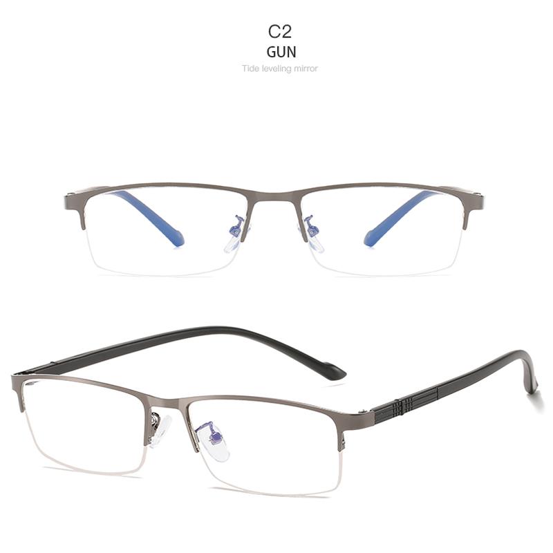 3PCS Semi-Rimless Reading Glasses Presbyopia Eyeglasses Women Men Anti Blue Rays Computer Hyperopia Spectacles +1.0 +1.5 To +4.0