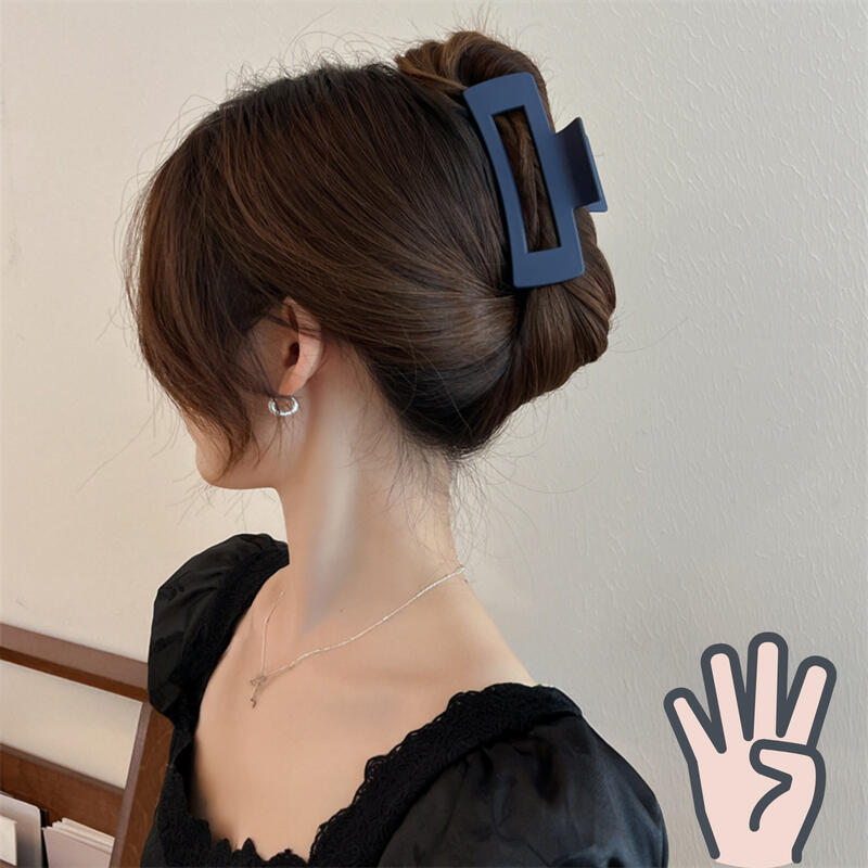 1+1+1+1 matte hair clips in 4 colors, 4-piece set Matte hair clips in 4 colors