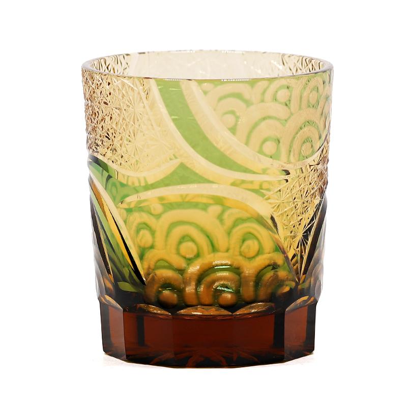 Japanese High Quality Overlay Carving Glass Of  Edo Kiriko Sake Cups  Whiskey Glass Wine Glass With Gift Box
