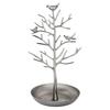 Vintage Bird Tree Jewelry Holder Trinkets Keys Earring Necklace Ring Bracelet Jewelry Accessories Display Organizer Stand Metal Storage Rack