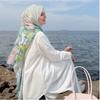 Fashion Printed cotton linen Hijab Scarf For Woman Muslim Hijabs Digital Printing Shawls Islam Turban Ramadan Headscarf Scarves