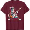 Gitarre Katze Neuheit Rockmusik Band Konzert Lustiges Katzen T-Shirt