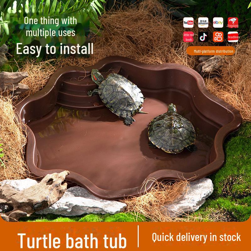 

«Декор для купания полуводных черепах и среды обитания для лазанья» Ladder bathtub