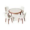 Doll House Ornaments, Miniature Living Room Table and Chair DIY Scene Model Kit, Doll House Decor Accessories for Photo Props, Gift for Collectors