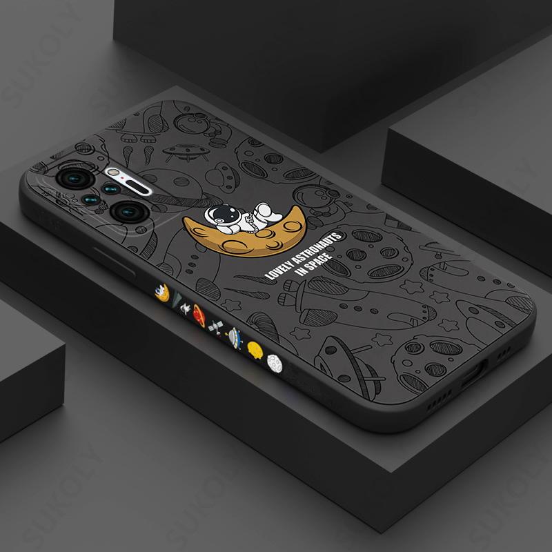 For Xiaomi Redmi Note 10 11 12 13 14 Pro 5G 13 Plus 11S Poco X5 X6 F6 13T 11T Pro 13C 14 4G Redmi K70E Astronaut TPU Case Cover