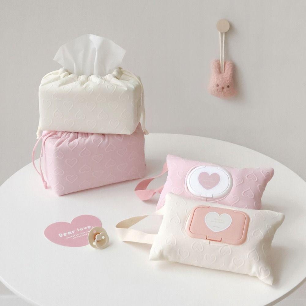 Reusable Stroller Drawstring Tissue Bag Large Capacity Car Paper Boxes Baby Stroller