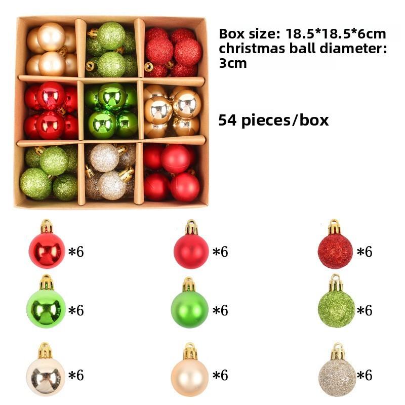 Christmas Holiday Tree Bauble With Decorative Paint Gift Box For Decor Festive