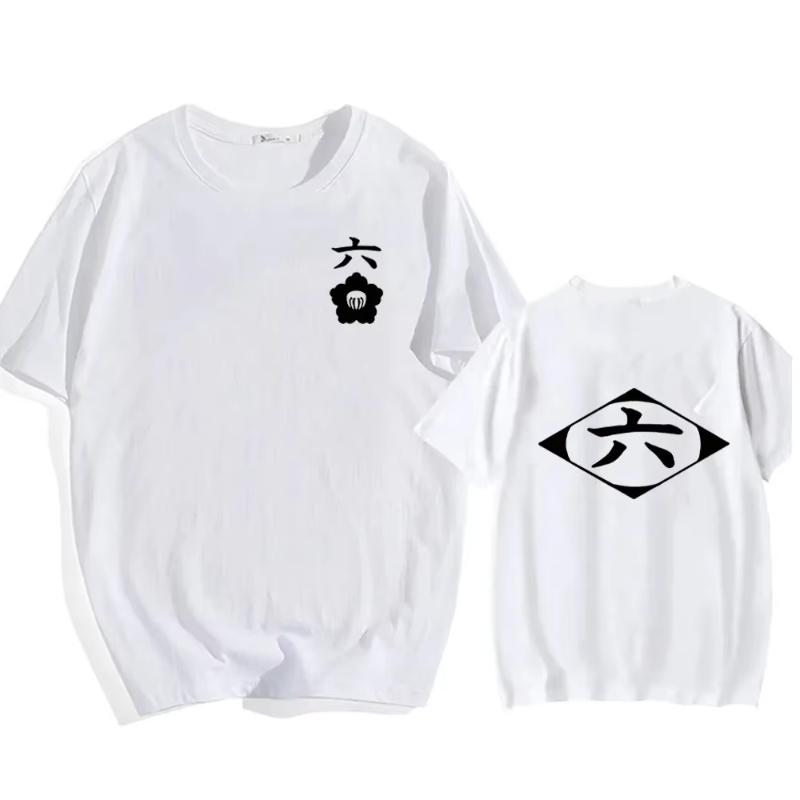 Hot Sale Anime Cotton T-Shirt Bleach Cosplay Shirt Zaraki Kenpachi Men Women O-Neck Short Sleeve Tee Fashion Tshirt for Fans