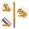 HSS Titanium Serrated Drill Bit Set 3/4/5/6/6.5/8mm Grooving Cutting Hole Saw Twist Drill Bits Round/Hex Shank Wood Metal Tools