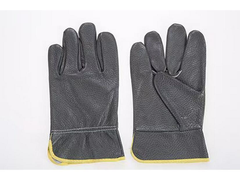 Durable Heat-Resistant Cowhide Welding Gloves for Electric Welding and Labor Protection