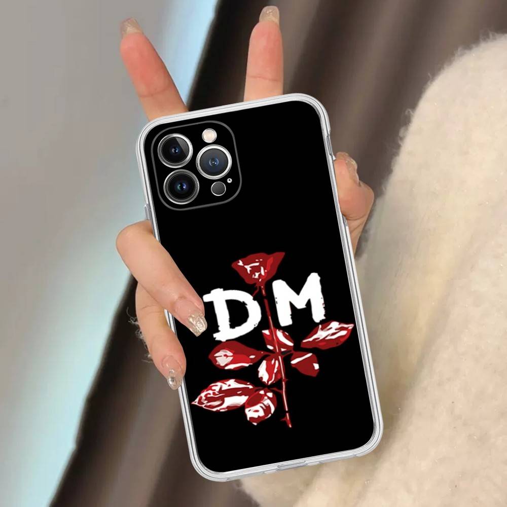 Custodia morbida trasparente per telefono con logo della band rock Depeche Mode Per iPhone 15 12 14 16 17 13 Plus 11 Pro Max 13 Pro