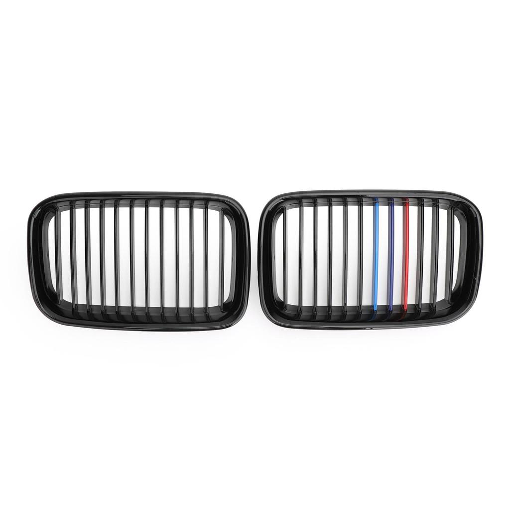 Kidney Sport Hood Grill Grille For 1992-1996 BMW E36 318i 325i Glossy Black