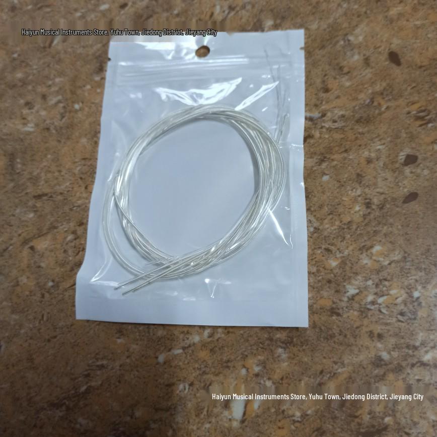 

Set of 6 Silver-Plated Nylon Classical Guitar Strings - Guitar Accessories